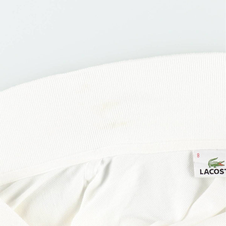 Lacoste LACOSTE short sleeve polo shirt size 8, equivalent to men's XXL cotton white type Vintage Second Hand