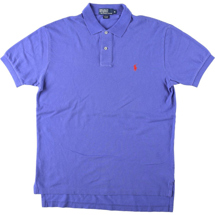 Ralph Lauren POLO by Ralph Lauren short sleeve polo shirt, men's size M cotton blue type Vintage Second Hand