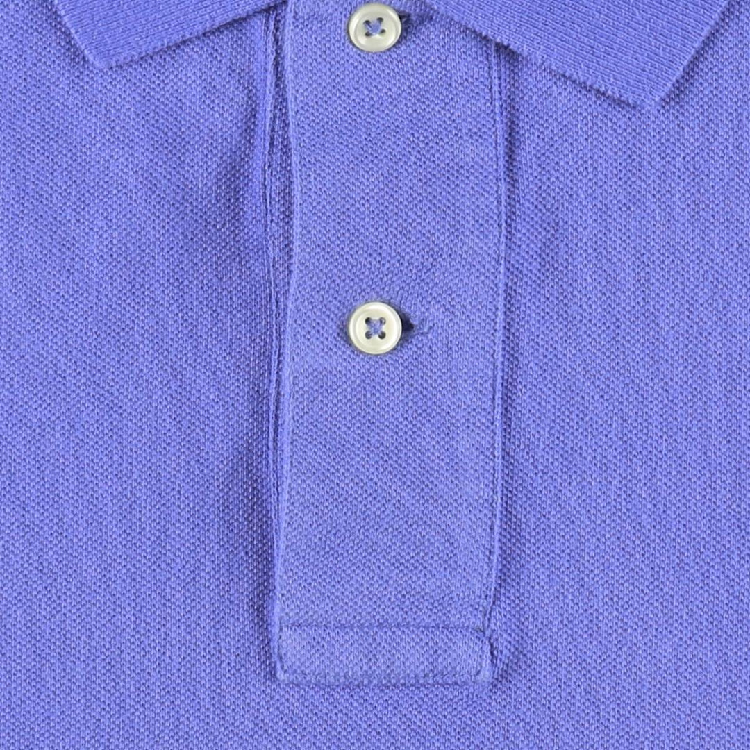 Ralph Lauren POLO by Ralph Lauren short sleeve polo shirt, men's size M cotton blue type Vintage Second Hand