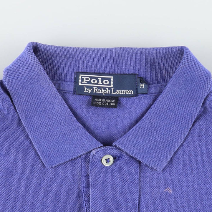 Ralph Lauren POLO by Ralph Lauren short sleeve polo shirt, men's size M cotton blue type Vintage Second Hand