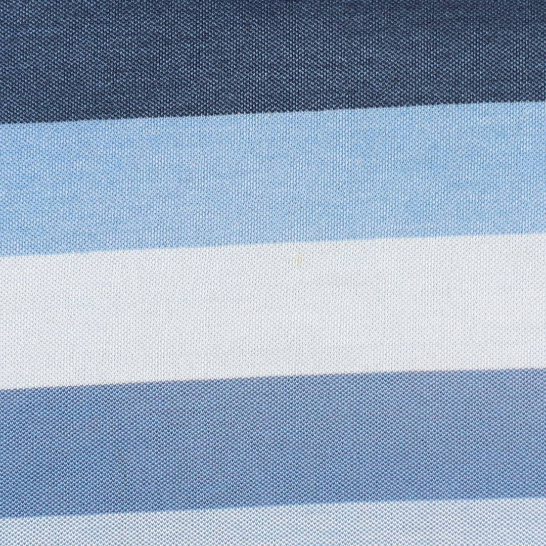 Lacoste Multi-stripe Short-Sleeve Polo Shirt, Size 7 (Men's XXL equivalent) cotton blue type Vintage Second Hand