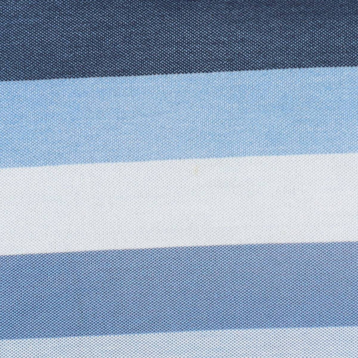Lacoste Multi-stripe Short-Sleeve Polo Shirt, Size 7 (Men's XXL equivalent) cotton blue type Vintage Second Hand
