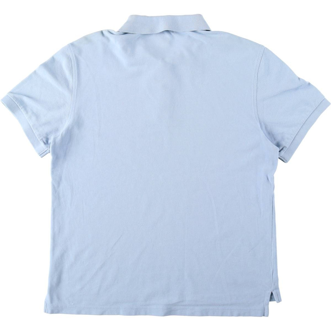 1990'S Calvin Klein short-sleeved polo shirt, men's size L equivalent, vintage. cotton Blue type light blue Vintage Second Hand