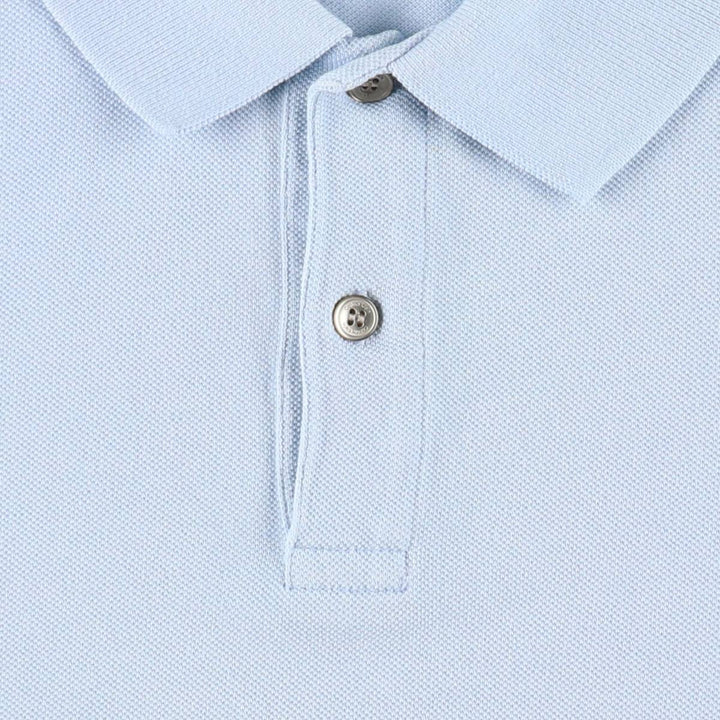 1990'S Calvin Klein short-sleeved polo shirt, men's size L equivalent, vintage. cotton Blue type light blue Vintage Second Hand