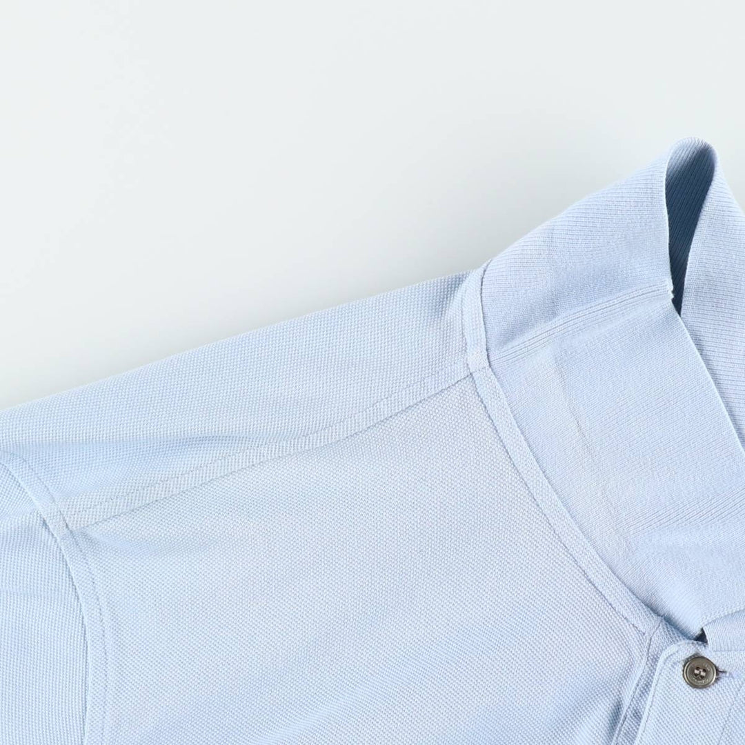 1990'S Calvin Klein short-sleeved polo shirt, men's size L equivalent, vintage. cotton Blue type light blue Vintage Second Hand