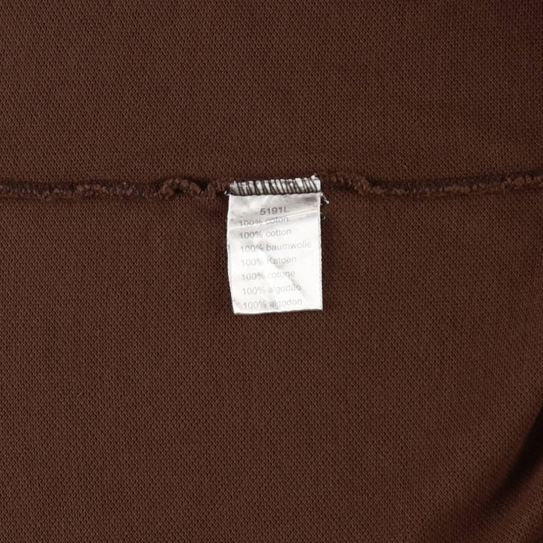Lacoste LACOSTE French design short sleeve polo shirt size 6 men's XL equivalent cotton brown type Vintage Second Hand