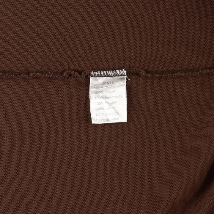 Lacoste LACOSTE French design short sleeve polo shirt size 6 men's XL equivalent cotton brown type Vintage Second Hand