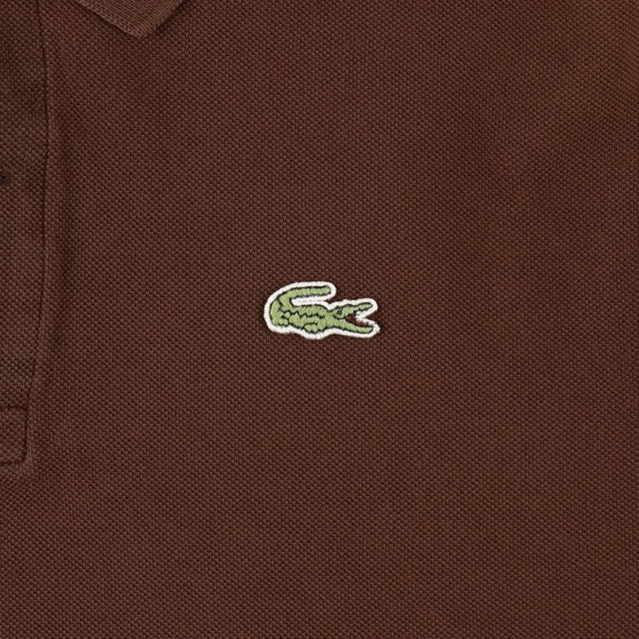 Lacoste LACOSTE French design short sleeve polo shirt size 6 men's XL equivalent cotton brown type Vintage Second Hand