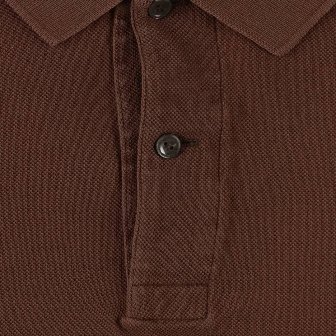 Lacoste LACOSTE French design short sleeve polo shirt size 6 men's XL equivalent cotton brown type Vintage Second Hand