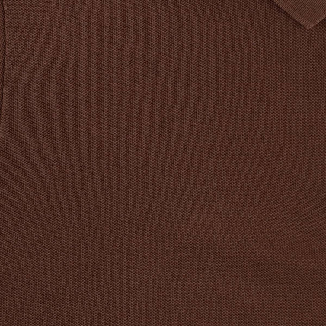 Lacoste LACOSTE French design short sleeve polo shirt size 6 men's XL equivalent cotton brown type Vintage Second Hand