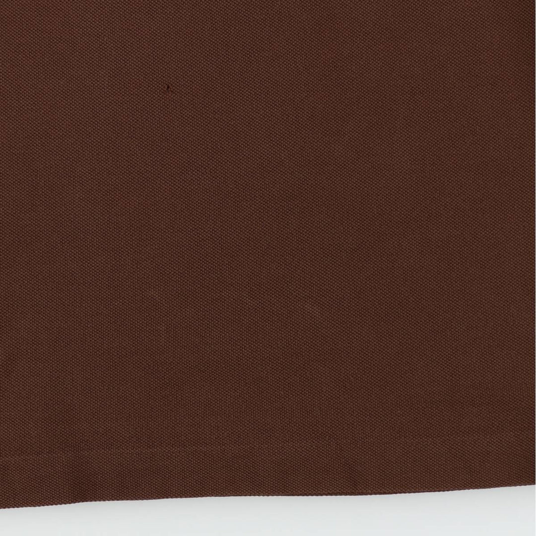 Lacoste LACOSTE French design short sleeve polo shirt size 6 men's XL equivalent cotton brown type Vintage Second Hand
