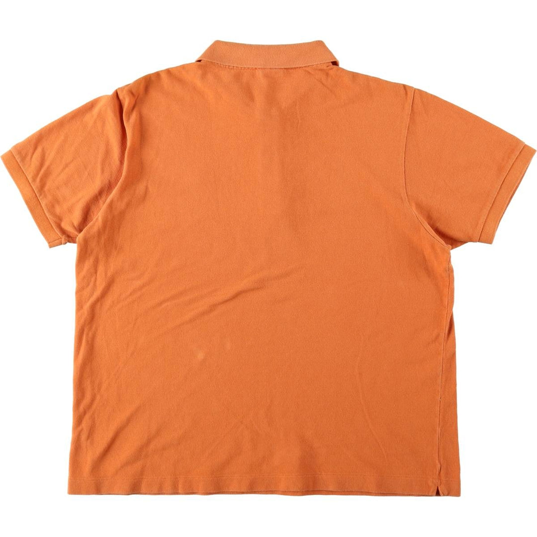 Lacoste LACOSTE French design short sleeve polo shirt No. 7 Men's XXL equivalent cotton brown type Vintage Second Hand