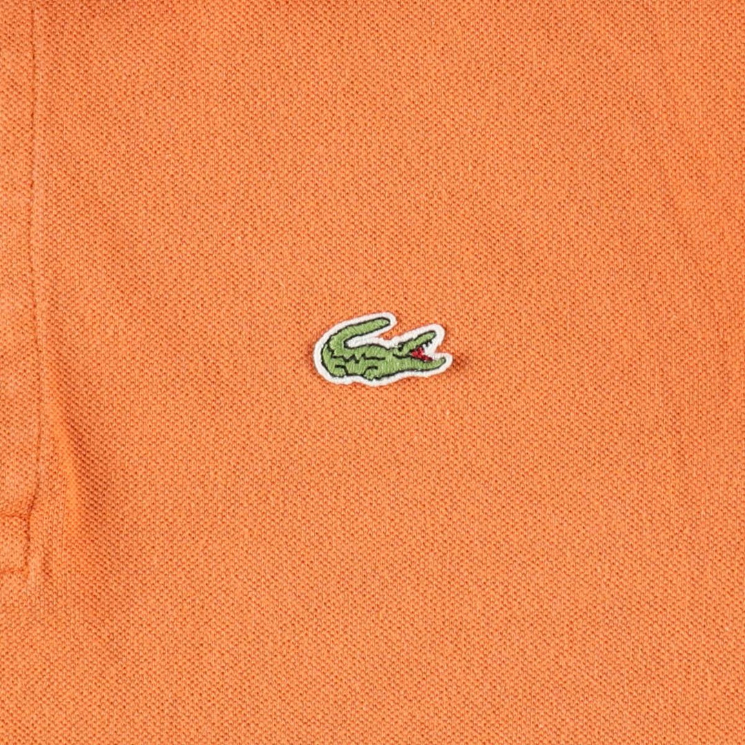 Lacoste LACOSTE French design short sleeve polo shirt No. 7 Men's XXL equivalent cotton brown type Vintage Second Hand