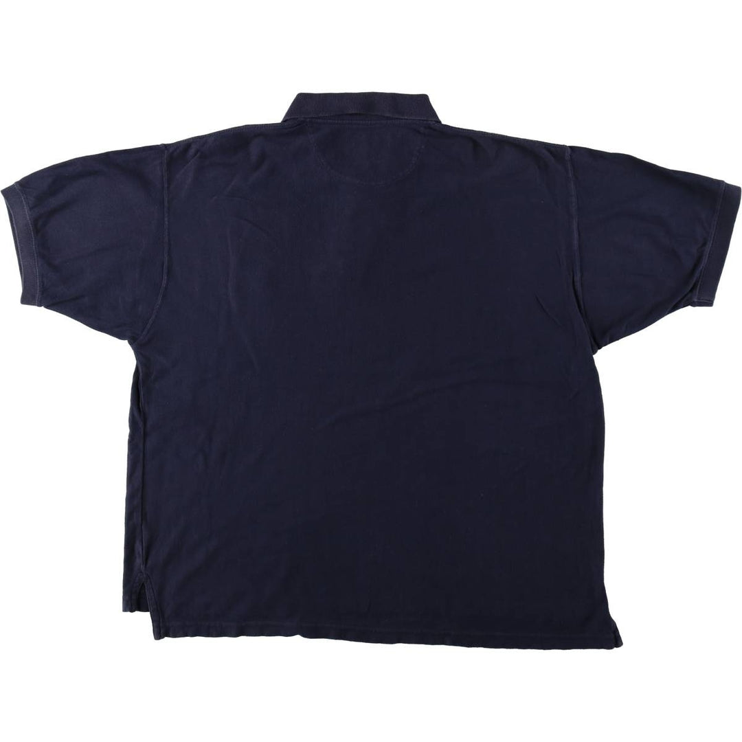 Ralph Lauren CHAPS Short-Sleeve Polo Shirt, Men's Size XL (approx.) cotton black type Vintage Second Hand