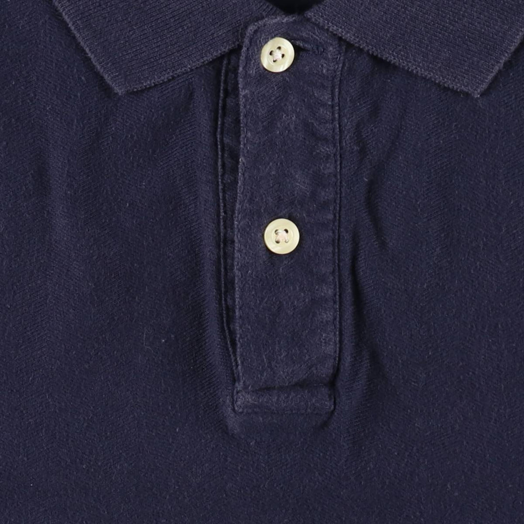 Ralph Lauren CHAPS Short-Sleeve Polo Shirt, Men's Size XL (approx.) cotton black type Vintage Second Hand