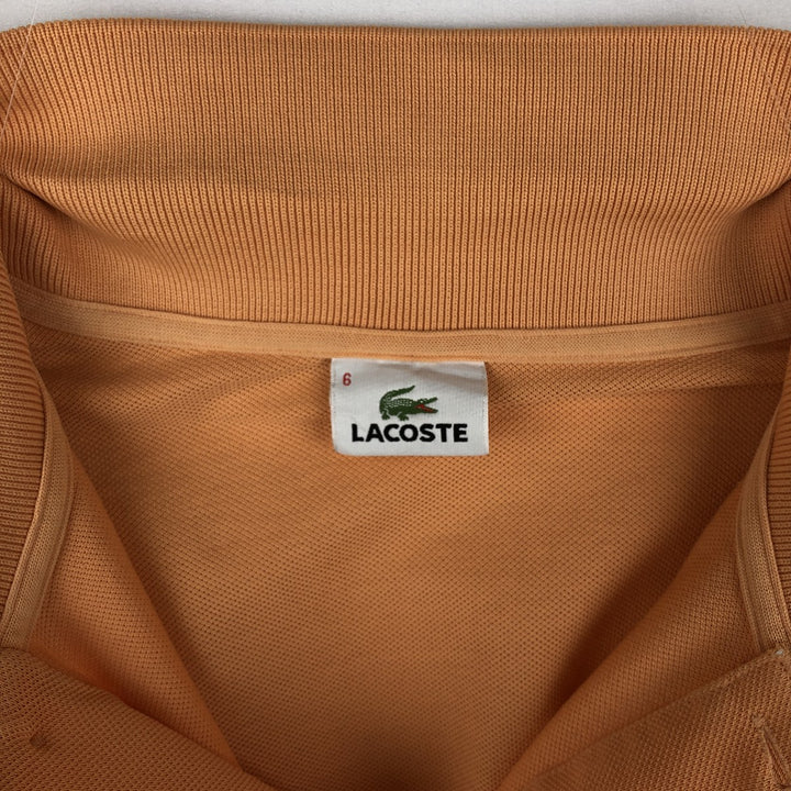Lacoste LACOSTE Short Sleeve Polo Shirt Size 6 Men's XL cotton orange type Vintage Second Hand