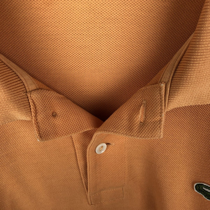 Lacoste LACOSTE Short Sleeve Polo Shirt Size 6 Men's XL cotton orange type Vintage Second Hand