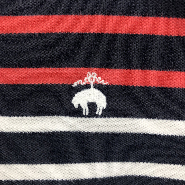 Brooks Brothers 1818 Slim Fit Short-Sleeve Polo Shirt, Men's Size XL (approx.) cotton navy blue type Vintage Second Hand