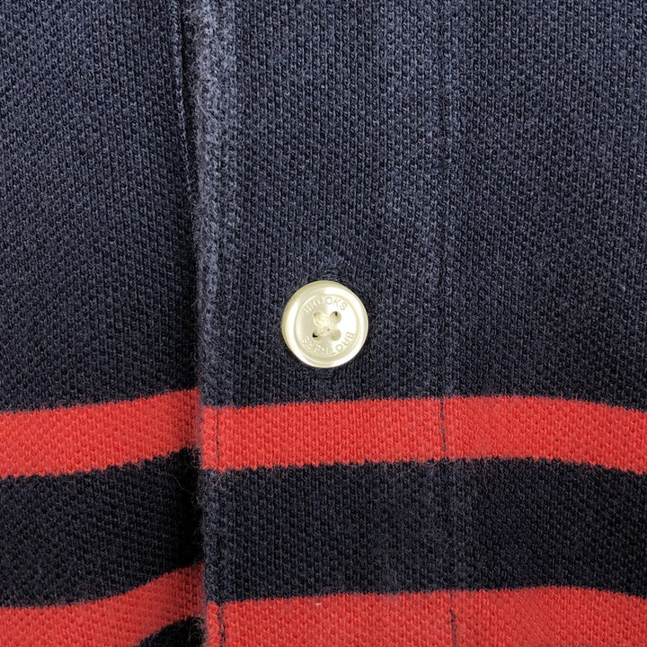 Brooks Brothers 1818 Slim Fit Short-Sleeve Polo Shirt, Men's Size XL (approx.) cotton navy blue type Vintage Second Hand