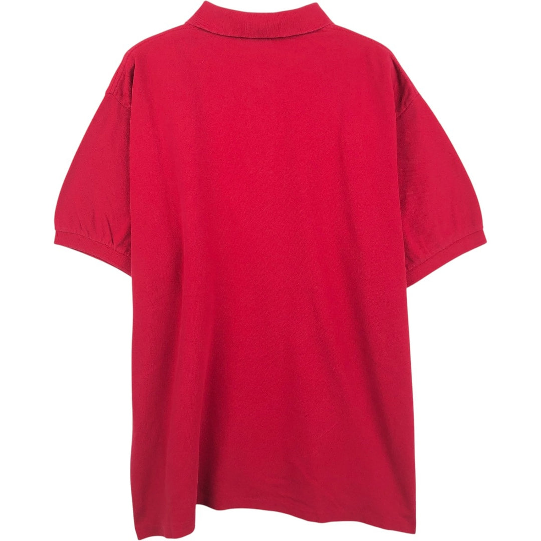 Ralph Lauren POLO by Ralph Lauren short sleeve polo shirt, men's XL size cotton red type Vintage Second Hand