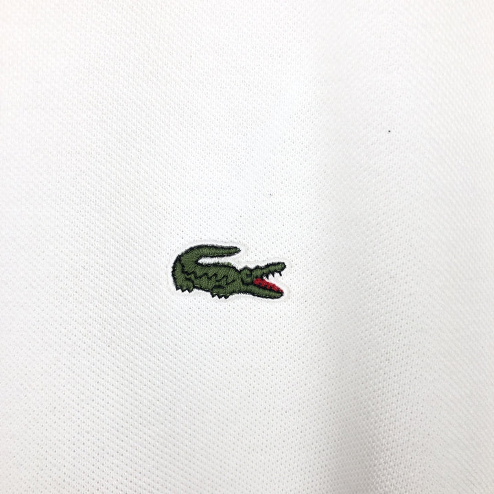 Large size Lacoste short-sleeved polo shirt (French design), size 9, equivalent to men's XXXL. cotton white type Vintage Second Hand