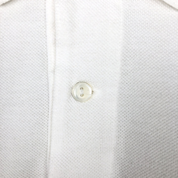 Large size Lacoste short-sleeved polo shirt (French design), size 9, equivalent to men's XXXL. cotton white type Vintage Second Hand
