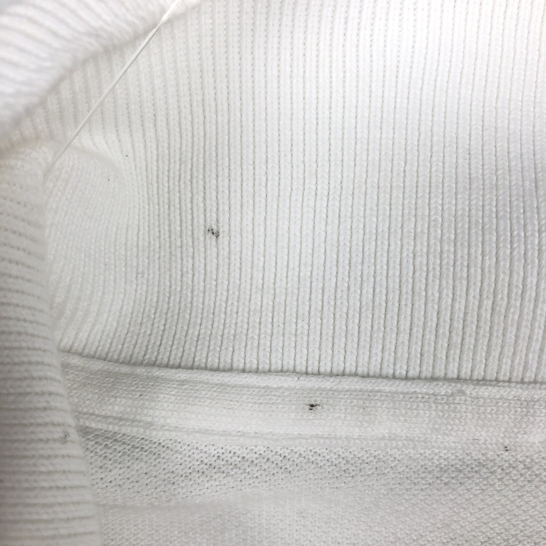 Large size Lacoste short-sleeved polo shirt (French design), size 9, equivalent to men's XXXL. cotton white type Vintage Second Hand