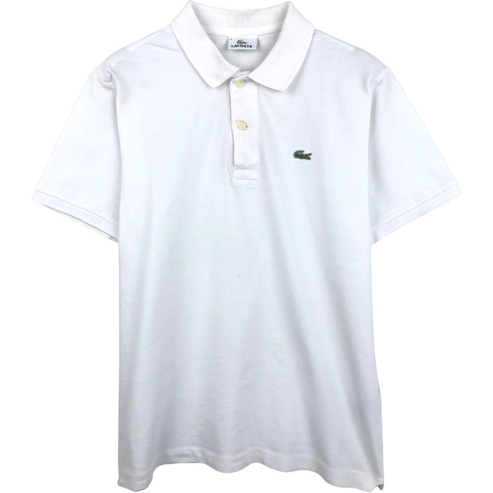 Lacoste LACOSTE Short Sleeve Polo Shirt Size 5 Men's L cotton white type Vintage Second Hand