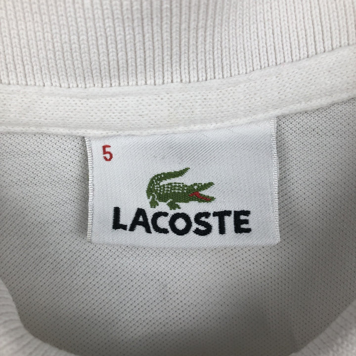 Lacoste LACOSTE Short Sleeve Polo Shirt Size 5 Men's L cotton white type Vintage Second Hand