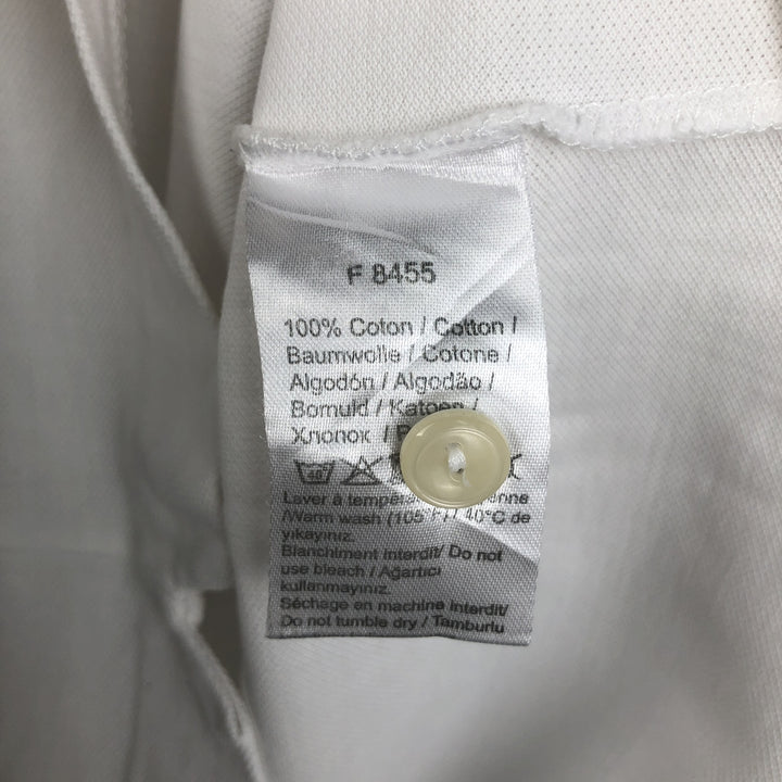 Lacoste LACOSTE Short Sleeve Polo Shirt Size 5 Men's L cotton white type Vintage Second Hand