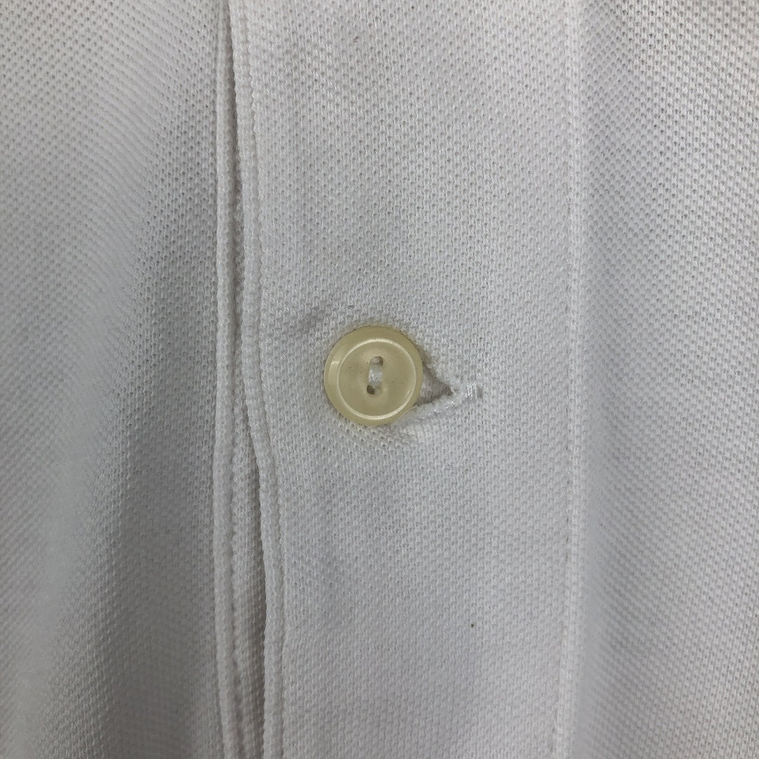 Lacoste LACOSTE Short Sleeve Polo Shirt Size 5 Men's L cotton white type Vintage Second Hand