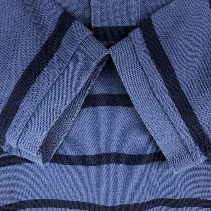 Ralph Lauren POLO by Ralph Lauren short sleeve striped polo shirt, size S for men cotton navy blue type Vintage Second Hand