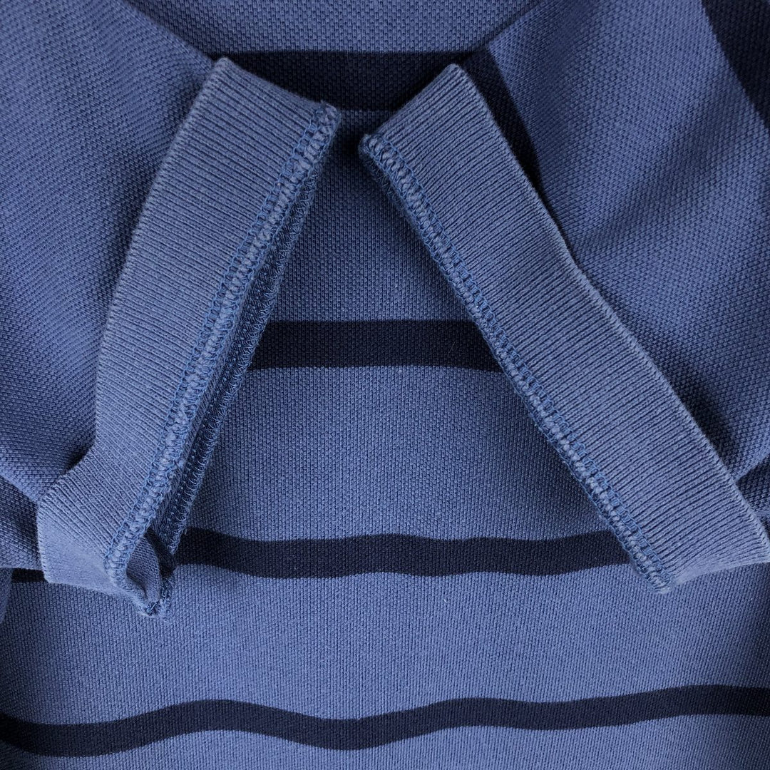 Ralph Lauren POLO by Ralph Lauren short sleeve striped polo shirt, size S for men cotton navy blue type Vintage Second Hand
