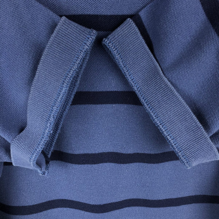 Ralph Lauren POLO by Ralph Lauren short sleeve striped polo shirt, size S for men cotton navy blue type Vintage Second Hand