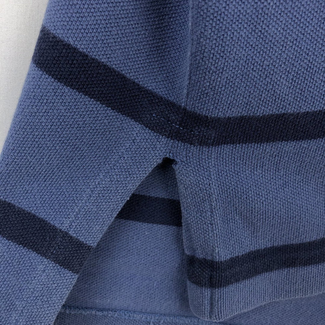 Ralph Lauren POLO by Ralph Lauren short sleeve striped polo shirt, size S for men cotton navy blue type Vintage Second Hand