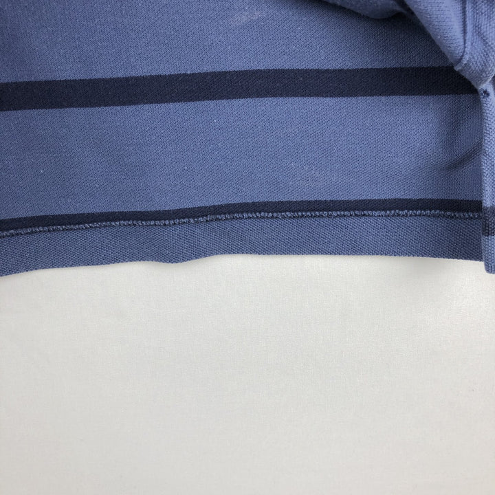 Ralph Lauren POLO by Ralph Lauren short sleeve striped polo shirt, size S for men cotton navy blue type Vintage Second Hand