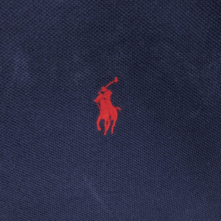 Ralph Lauren POLO by Ralph Lauren CUSTOM FIT short sleeve polo shirt, men's XL size cotton black type Vintage Second Hand