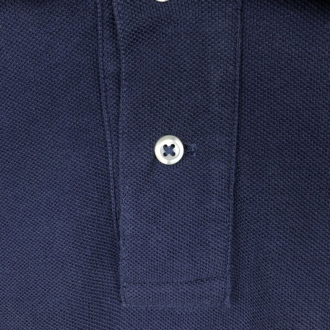 Ralph Lauren POLO by Ralph Lauren CUSTOM FIT short sleeve polo shirt, men's XL size cotton black type Vintage Second Hand
