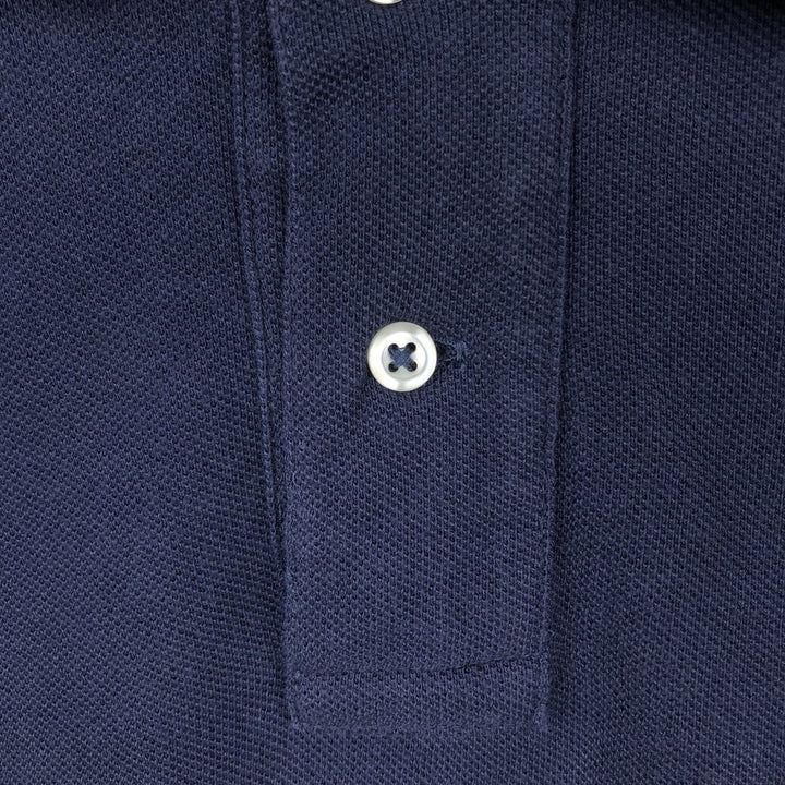 Ralph Lauren POLO by Ralph Lauren CUSTOM FIT short sleeve polo shirt, men's XL size cotton black type Vintage Second Hand