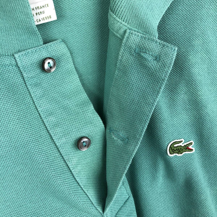 Lacoste LACOSTE French design short sleeve polo shirt No. 7 Men's XXL equivalent cotton green type Vintage Second Hand