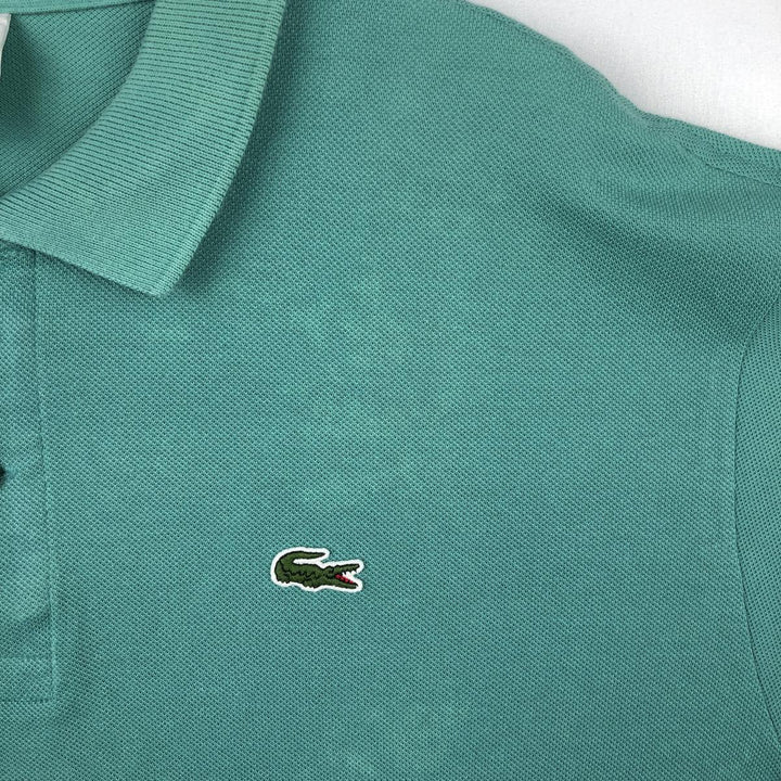 Lacoste LACOSTE French design short sleeve polo shirt No. 7 Men's XXL equivalent cotton green type Vintage Second Hand