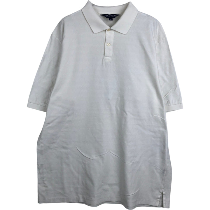 Ralph Lauren POLO GOLF Short Sleeve Polo Shirt Men's XL Pima Cotton white type Vintage Second Hand