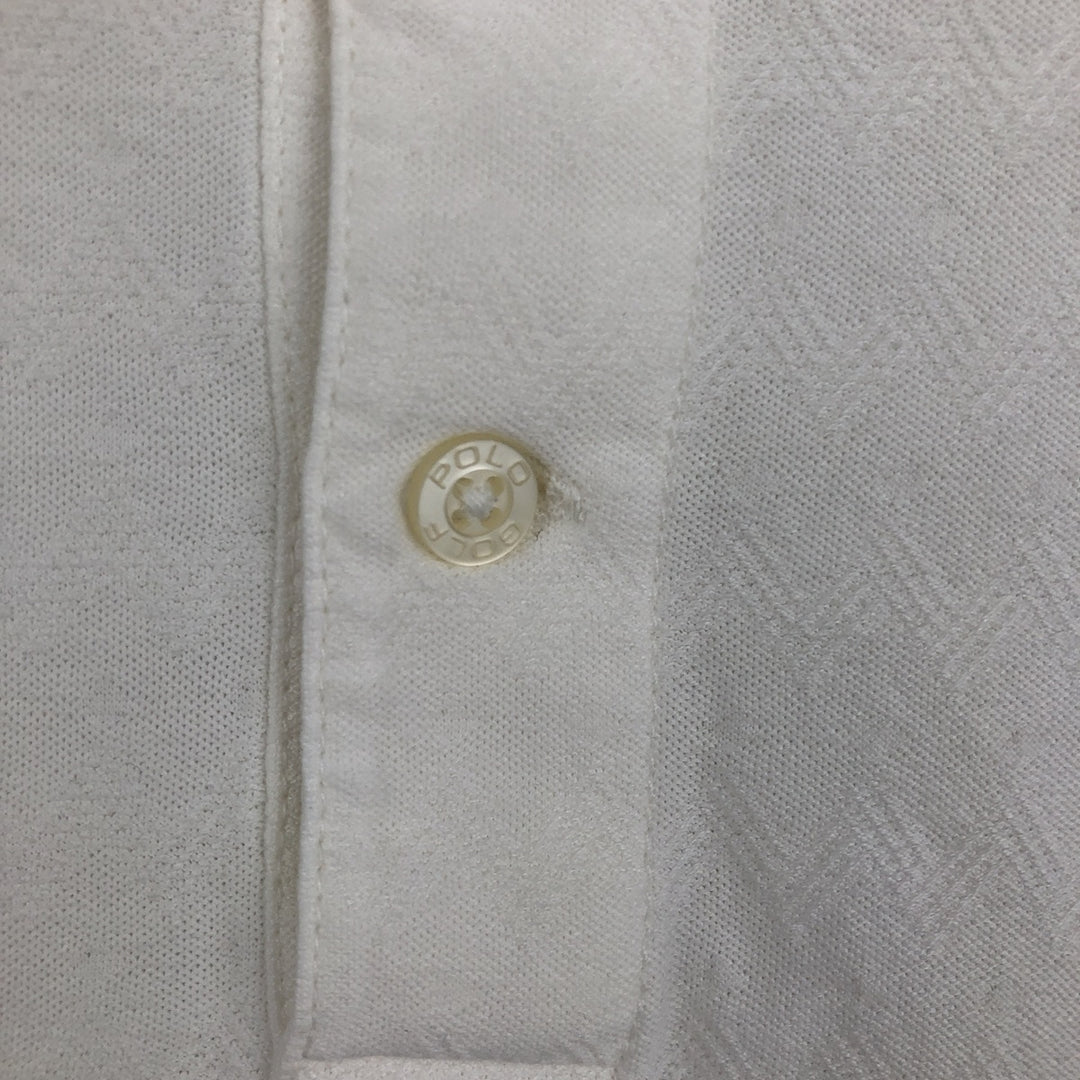 Ralph Lauren POLO GOLF Short Sleeve Polo Shirt Men's XL Pima Cotton white type Vintage Second Hand