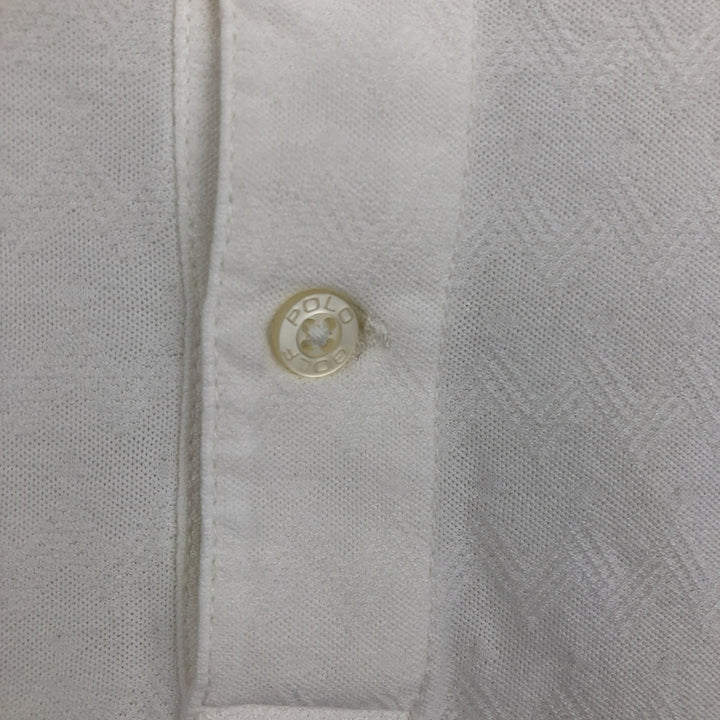 Ralph Lauren POLO GOLF Short Sleeve Polo Shirt Men's XL Pima Cotton white type Vintage Second Hand