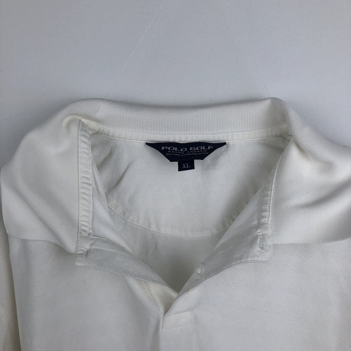 Ralph Lauren POLO GOLF Short Sleeve Polo Shirt Men's XL Pima Cotton white type Vintage Second Hand