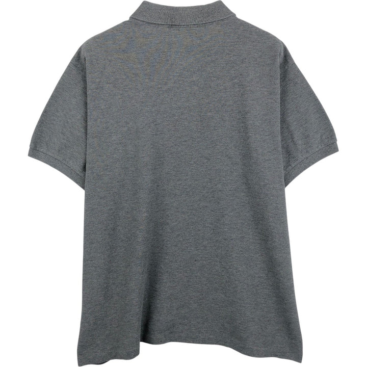Lacoste Classic Fit short sleeve polo shirt for men, equivalent to XXL cotton gray type Vintage Second Hand
