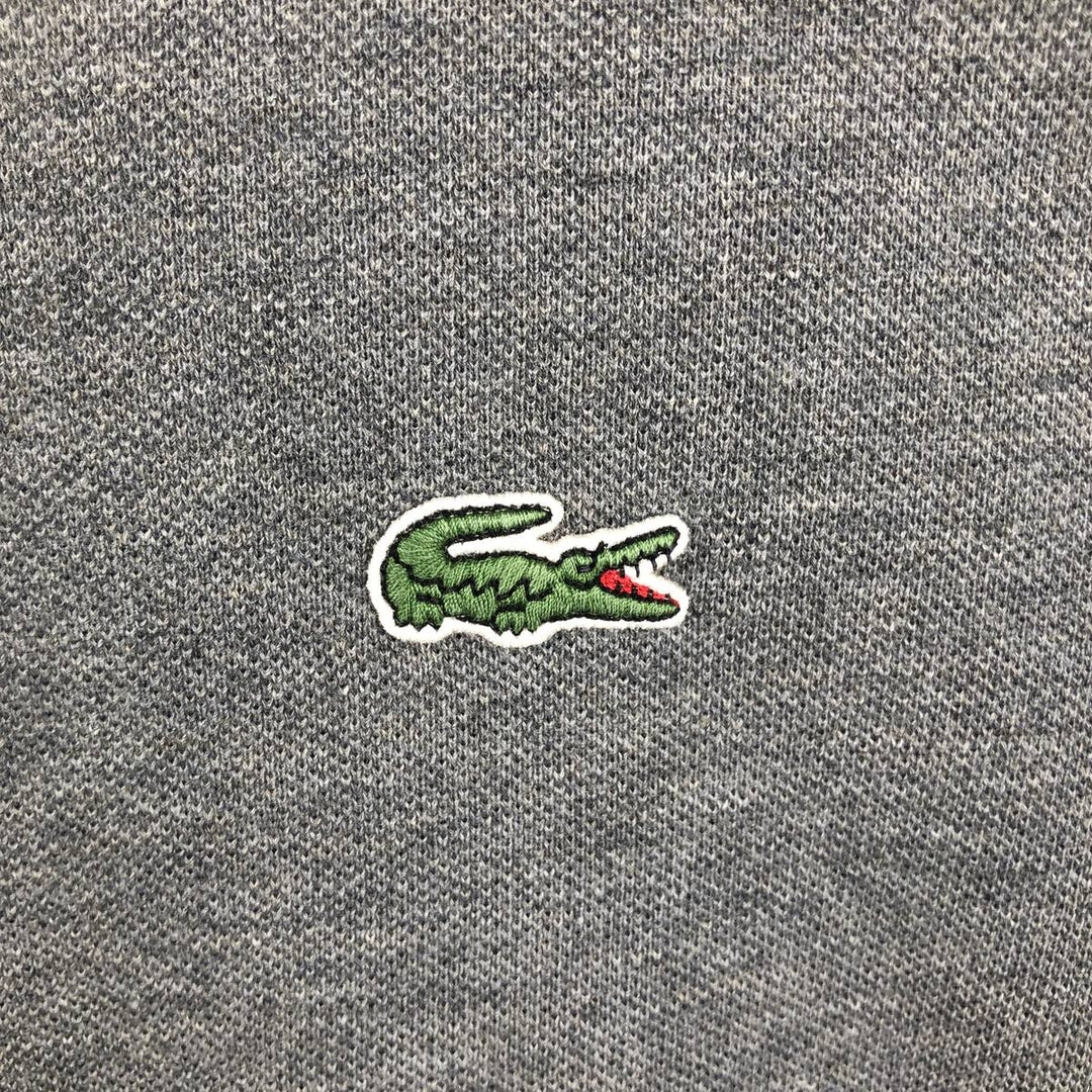 Lacoste Classic Fit short sleeve polo shirt for men, equivalent to XXL cotton gray type Vintage Second Hand