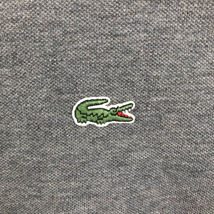Lacoste Classic Fit short sleeve polo shirt for men, equivalent to XXL cotton gray type Vintage Second Hand