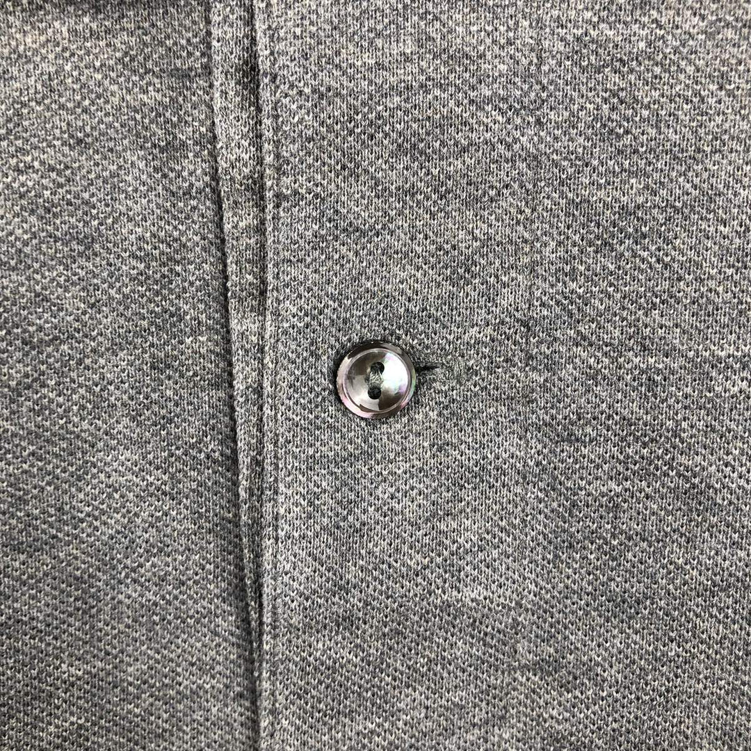 Lacoste Classic Fit short sleeve polo shirt for men, equivalent to XXL cotton gray type Vintage Second Hand