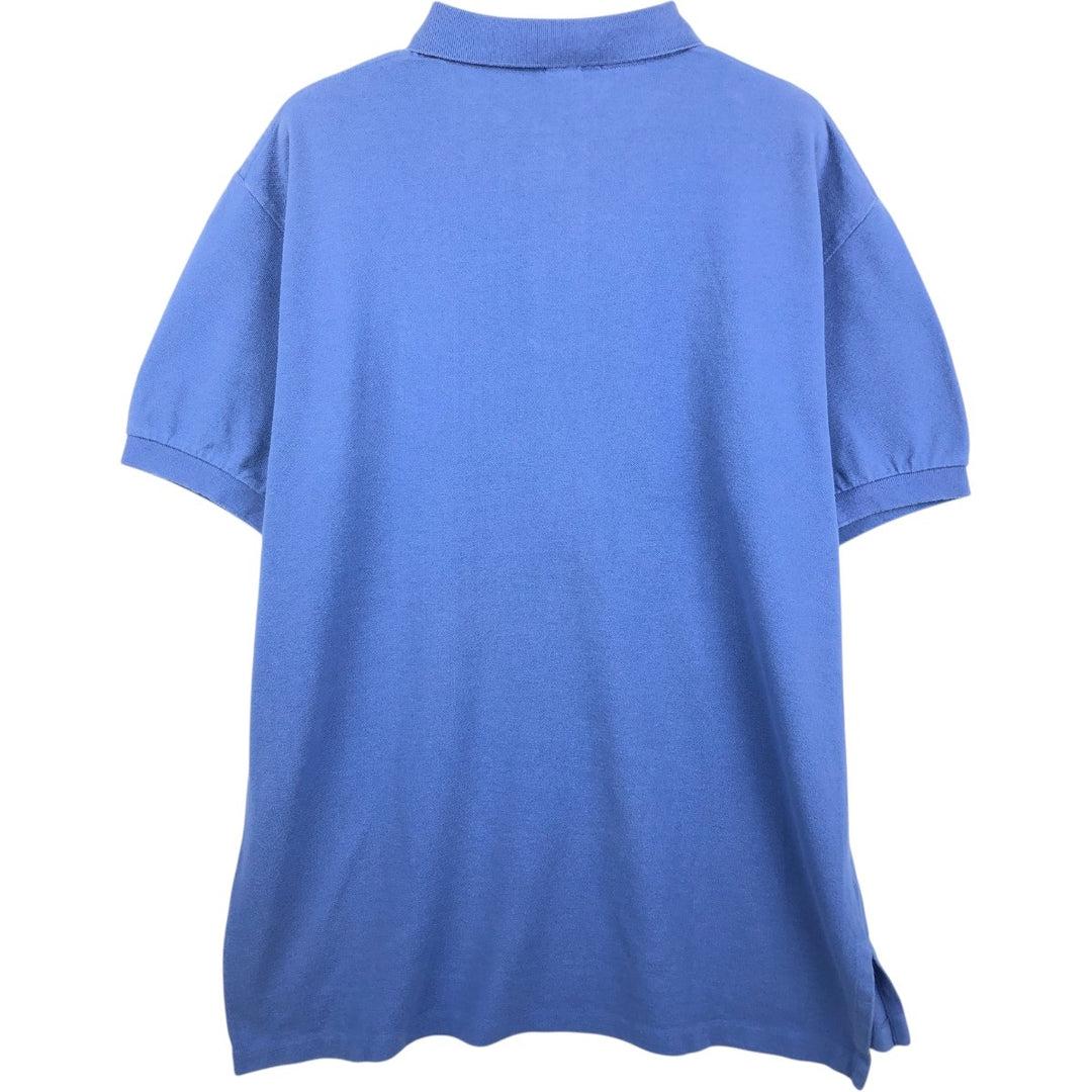 Ralph Lauren POLO by Ralph Lauren short sleeve polo shirt, men's size L cotton Blue type light blue Vintage Second Hand
